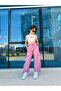 Girl - Dusty Rose My Little Butterfly Printed Parachute Pants Set
