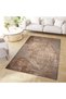 Aysu Collection Brown Beige Abstract Patterned Woven Base Modern Decorative Carpet Aysu42 - 2