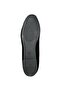 Women's Stoned Buckle Suede Ballerinas Black - Black - 7