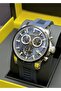 Men's Wristwatch with Navy Blue Silicone Cord Function