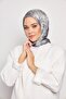 Gi Shine Jacquard Shawl - Gray and Black Design - 2