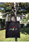 Jerusalem Palestine Black Raw Cloth Bag - 2