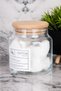 1 Piece 500ml Vacuum Cotton Labeled Glass Jar with Wooden Lid Bathroom Organizer - 2