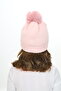 Girl's Beret Neck Collar Suit Thessaloniki Braided 4-10 Years Old Single Pompom - 2