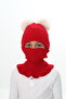 Girl's Beret Neck Collar Suit with Double Pompom 4-10 Years Old - 3