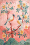 Paris Collection Powder Themed Tree Flowers and Birds Patterned Creative Modern Decorative Rug 146 - 3