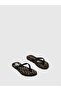 شبشب بحزام أسود وأسود من Beach Flip-Flops TURTLE - 3