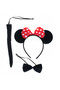 Minnie Mouse Costume Set Crown Tail Bow Tie Show Set - 2
