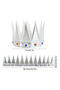 Silver Color Eva Soft King Royal Crown Adult Child Compatible 55 cm (4940) - 2