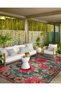 Paris Collection Pink Gray Tones Floral Rose Patterned Creative Modern Decorative Carpet 149 - 2