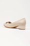 - Women's Beige Stylish Buckle Short Heeled Ballerinas - 3