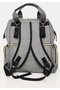 Baby Care Bag Luxury Mother Baby Care Backpack Tulip Pattern Gray - 4