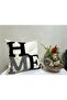 Linen Fabric Home Pattern Embroidered Punch Cushion Cover 43*43 cm - 5