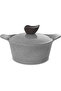 ,Aeni,Cooking Pot,18cm,Cover With Knob Steam Vent,Nonstick Marble coating,Gray Marble color - 4