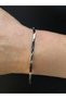 3mm Angled Bar Black V White Steel Thin Bracelet • in a Light Box • for Lover • for Spouse • for Father Bracelet - 6
