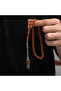Silver Tassel Clamping Amber Prayer Beads - 4