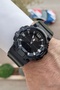 Black Cord Green Color Analog and Digital 2 Year Warranty Men's Wristwatch - 4