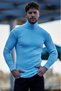 Unisex Baby Blue Thick Ribbed Camisole Ribbed Slim Fit Fisherman Sweater - 2