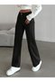 Kn High Waist Linen Wide Leg Women's Boyfriend Jeans - 2