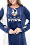 Women's Long Sleeve Velvet Dress - 3