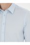Pi̇erre Cardi̇n Men's Slim Fit Sports Shirt G021Sz004.000.1833527 Filipin 003 Light Blue - 7