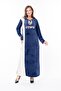 Women's Long Sleeve Velvet Dress - 5
