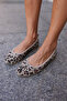 Campo Women Beige Leopard Genuine Leather Flat Shoes - 8