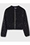 Girl's Sequined Bomber Jacket