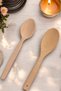 Wooden Spoon Set of 2 Natural Handmade Wooden Spoons Pilav Spoon Tablespoon