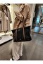 Stores Women's Large Zippered Hand and Shoulder Bag, Laptop Bag - 2