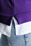 Purple Bottom T-Shirt Look Thin Knitted Oversize Sweatshirt Tbbaw23Ao00023 - 5