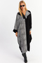 Women's Ecru-Black Leopard Blocky Maxi Dress Malo15 - 6