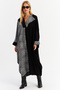 Women's Ecru-Black Leopard Blocky Maxi Dress Malo15 - 2