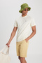 Lightweight Small Logo Men's White Crew Neck T-Shirt - 2