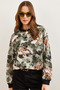 Women's Batik Leopard Basic Soft Textured Loose Sweatshirt Swt-19000457 - 4