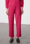 Fuchsia Relaxed Fit Knitted Shirt and Trousersbottom-Top Set Twoaw25Au00114 - 4