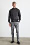 Men's Plus Size Regular Cut Half Turtleneck Knitwear Sweater - 2