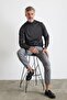 Men's Plus Size Regular Cut Half Turtleneck Knitwear Sweater - 7