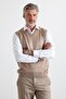 Men's Plus Size Regular Cut V-Neck Sleeveless Sweater Knitwear Sweater - 7