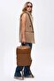 Deridense Organizer Laptop Premium Vegan Leather Backpack Laptop Bag Unisex - 3