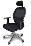Ergonomic Office Chair | 3D Arm Rest, Lumbar Support & Adjustable Features | Black