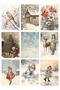New Year Themed Nostalgic 9-Piece Postcard Photocard Series Model 5