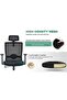 Sleekline T01B Ergonomic High Back Office Chair with Adjustable Height and Chrome Base - 4