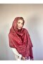 Women's Cashmere and Silk Blend Red Original Pashmina Shawl Scarf - 8