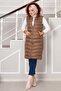 Hooded Puffer Vest Brown - 3