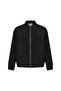 Women's Black Oversize Cashmere Coat Jacket - 5