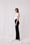 Women's Black Striped Trousers - 6