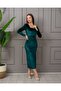 Square Collar Lycra Velvet Dress - 3