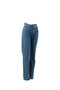 Double Belt Detailed, High Waist, 100% Cotton Denim Trousers - Pilea - 3