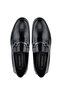 Men's Genuine Leather Black Opening Loafer Shoes - 5